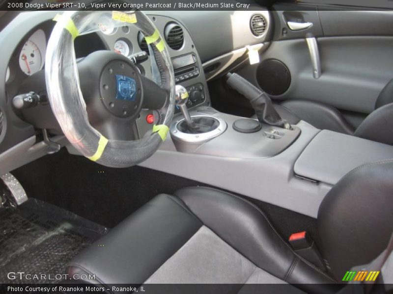  2008 Viper SRT-10 Black/Medium Slate Gray Interior