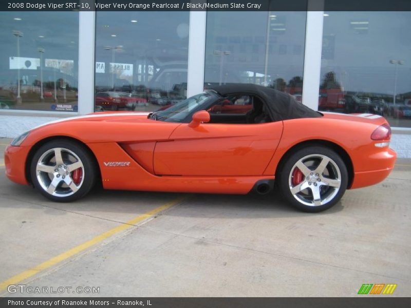 Viper Very Orange Pearlcoat / Black/Medium Slate Gray 2008 Dodge Viper SRT-10