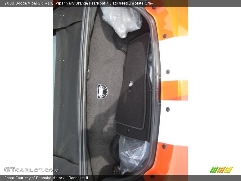 Viper Very Orange Pearlcoat / Black/Medium Slate Gray 2008 Dodge Viper SRT-10