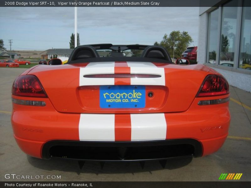 Viper Very Orange Pearlcoat / Black/Medium Slate Gray 2008 Dodge Viper SRT-10