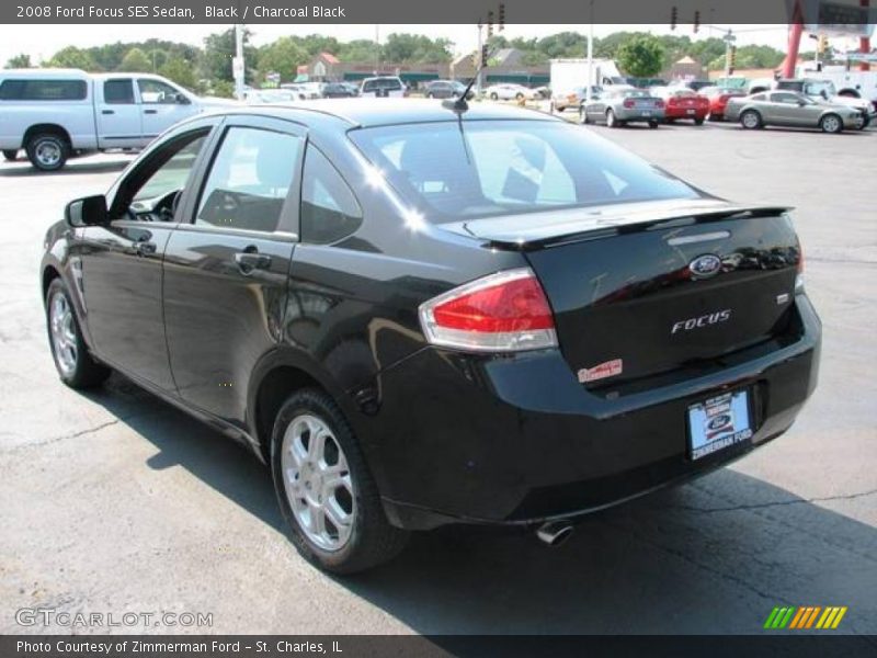 Black / Charcoal Black 2008 Ford Focus SES Sedan