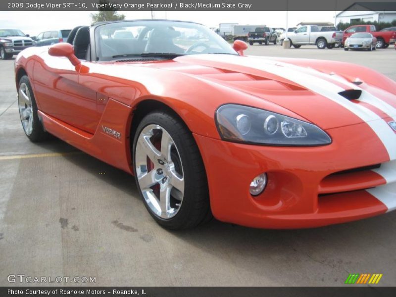 Viper Very Orange Pearlcoat / Black/Medium Slate Gray 2008 Dodge Viper SRT-10