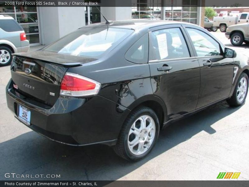 Black / Charcoal Black 2008 Ford Focus SES Sedan