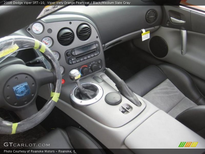  2008 Viper SRT-10 Black/Medium Slate Gray Interior