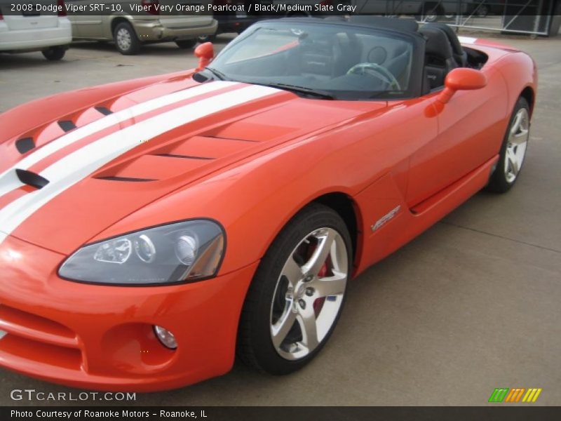 Viper Very Orange Pearlcoat / Black/Medium Slate Gray 2008 Dodge Viper SRT-10