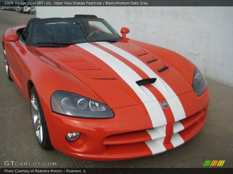Viper Very Orange Pearlcoat / Black/Medium Slate Gray 2008 Dodge Viper SRT-10