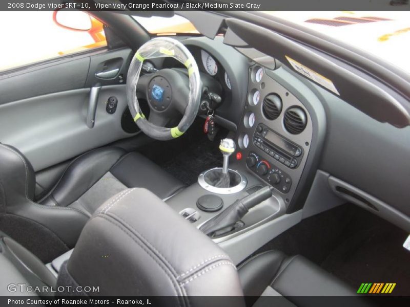  2008 Viper SRT-10 Black/Medium Slate Gray Interior