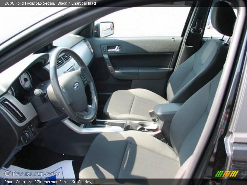 Black / Charcoal Black 2008 Ford Focus SES Sedan