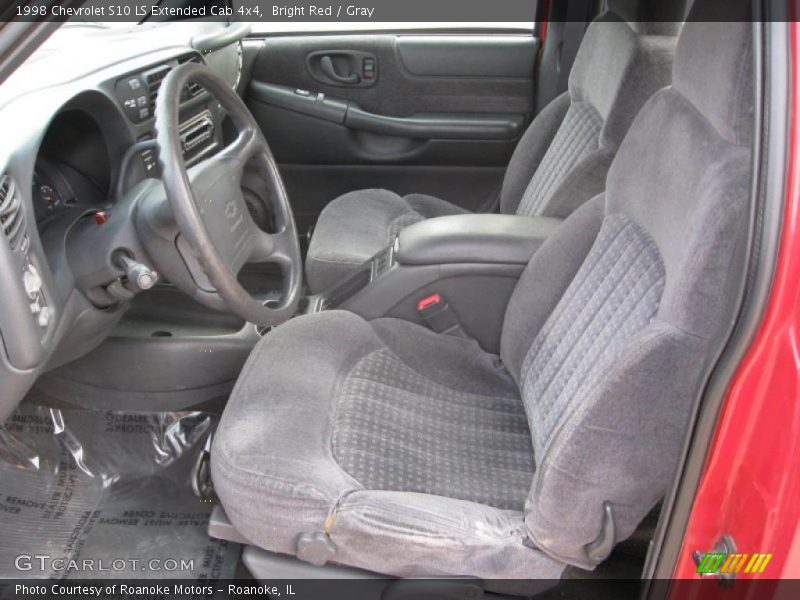  1998 S10 LS Extended Cab 4x4 Gray Interior