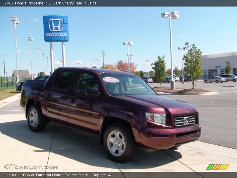 Dark Cherry Pearl / Beige 2007 Honda Ridgeline RT