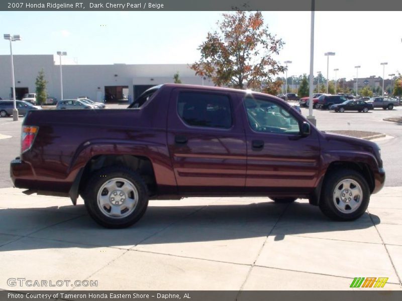 Dark Cherry Pearl / Beige 2007 Honda Ridgeline RT