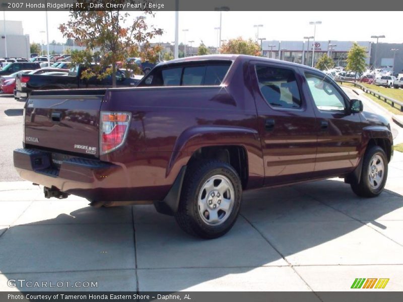 Dark Cherry Pearl / Beige 2007 Honda Ridgeline RT