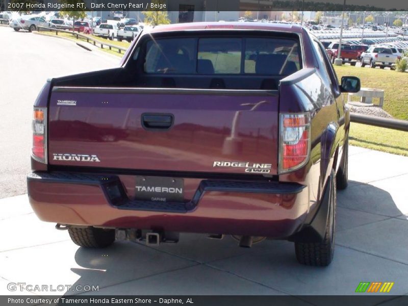 Dark Cherry Pearl / Beige 2007 Honda Ridgeline RT