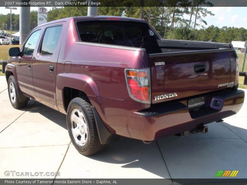 Dark Cherry Pearl / Beige 2007 Honda Ridgeline RT