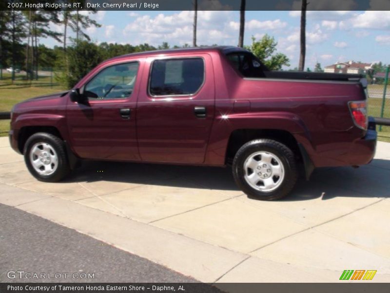 Dark Cherry Pearl / Beige 2007 Honda Ridgeline RT