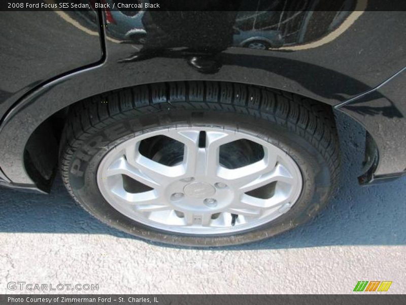 Black / Charcoal Black 2008 Ford Focus SES Sedan