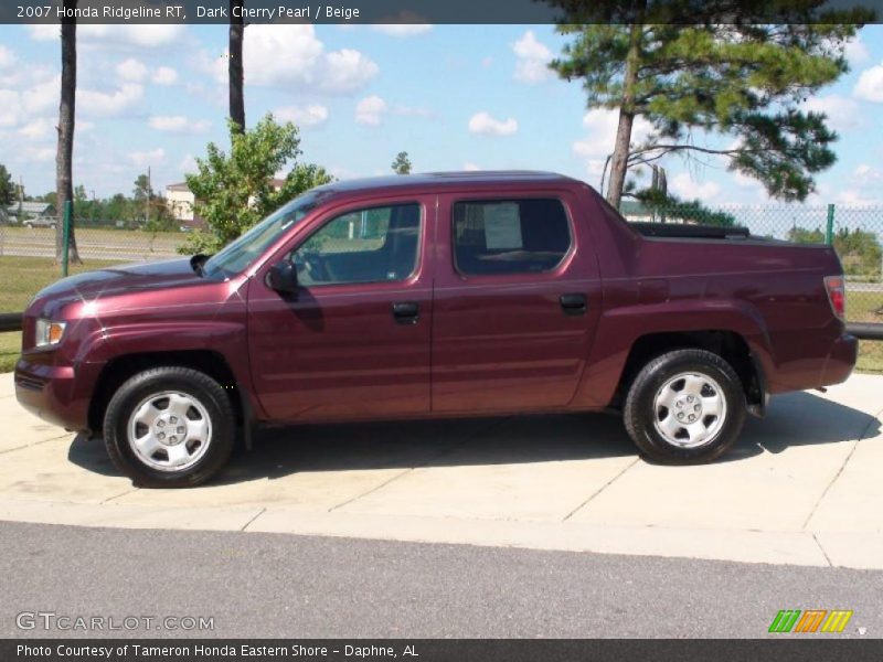 Dark Cherry Pearl / Beige 2007 Honda Ridgeline RT