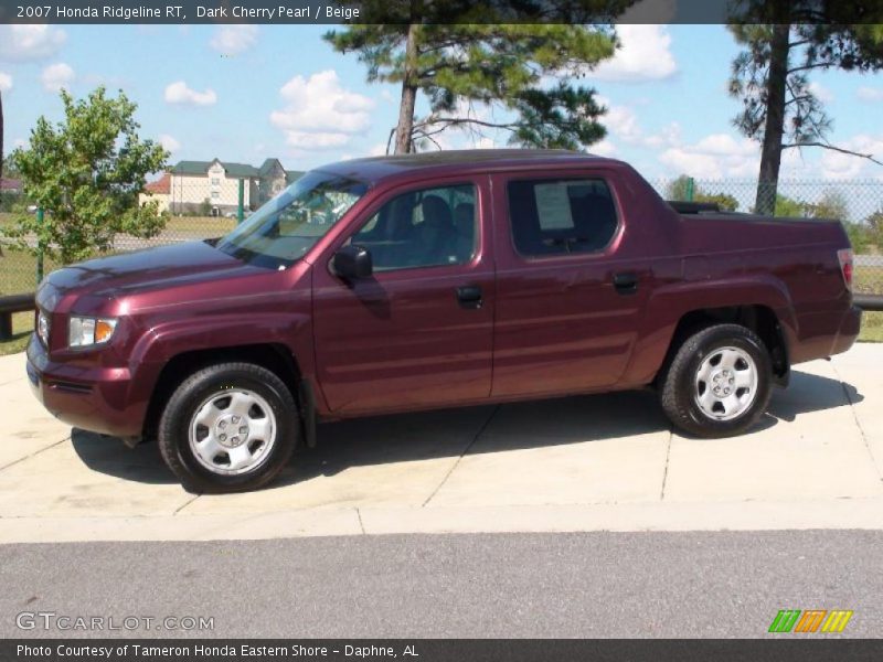 Dark Cherry Pearl / Beige 2007 Honda Ridgeline RT