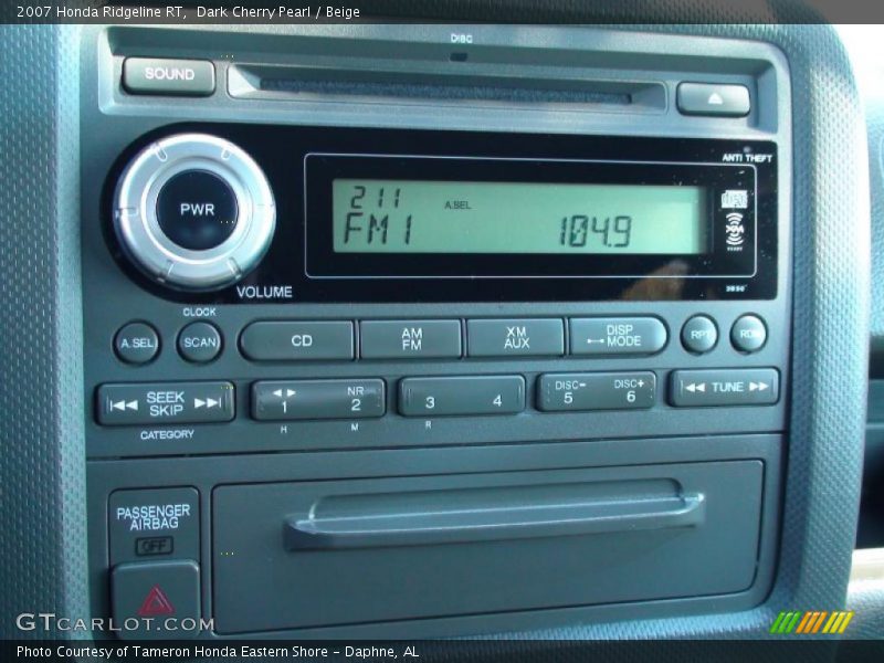 Controls of 2007 Ridgeline RT
