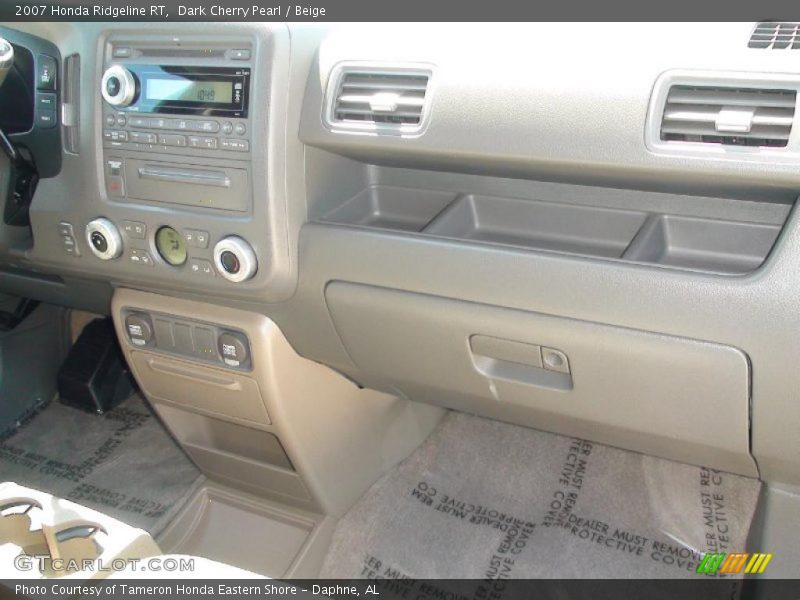 Dark Cherry Pearl / Beige 2007 Honda Ridgeline RT