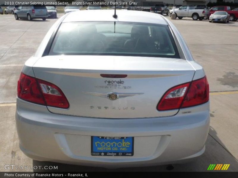 Bright Silver Metallic / Dark Slate Gray 2010 Chrysler Sebring Limited Sedan