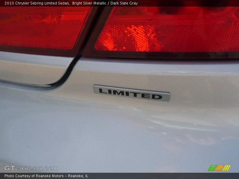 Bright Silver Metallic / Dark Slate Gray 2010 Chrysler Sebring Limited Sedan