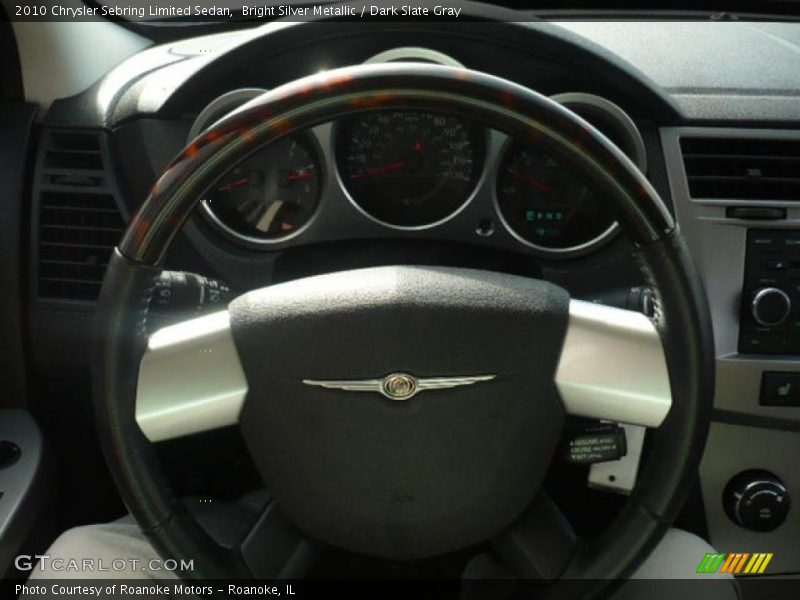 Bright Silver Metallic / Dark Slate Gray 2010 Chrysler Sebring Limited Sedan