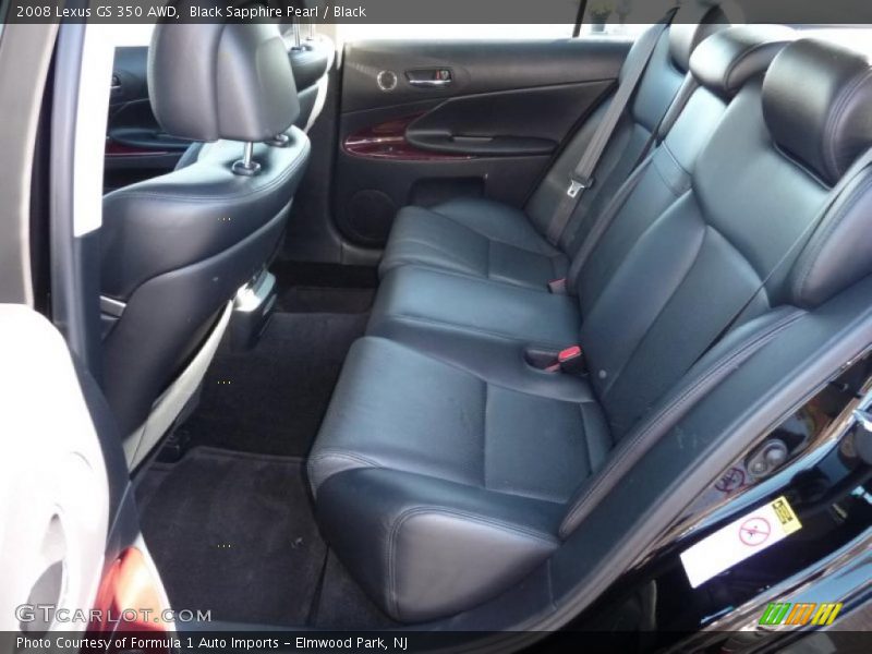 Black Sapphire Pearl / Black 2008 Lexus GS 350 AWD