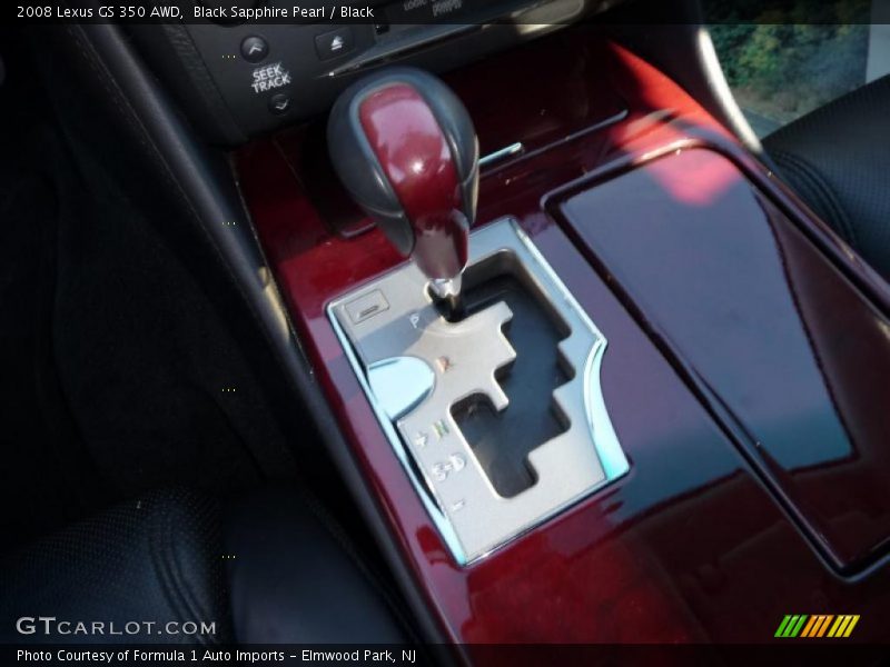 Black Sapphire Pearl / Black 2008 Lexus GS 350 AWD