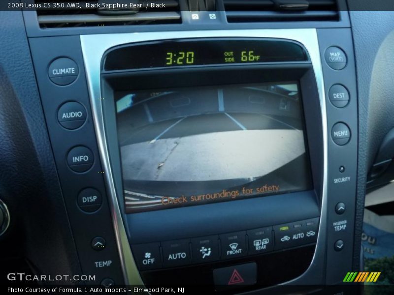 Black Sapphire Pearl / Black 2008 Lexus GS 350 AWD