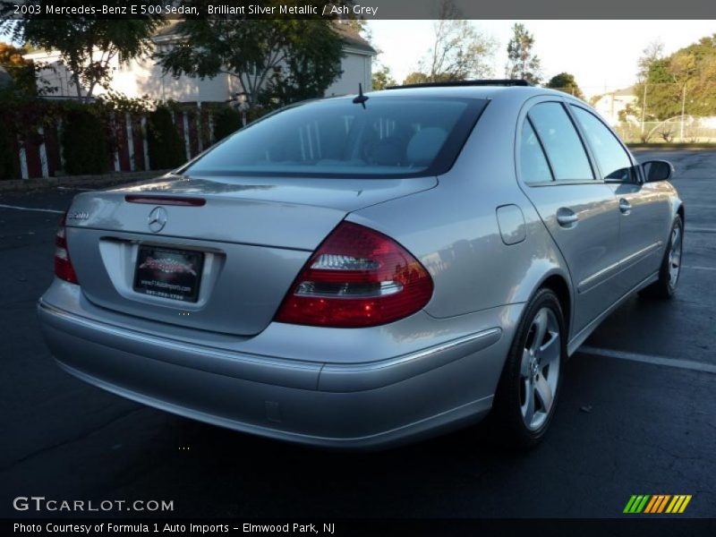 Brilliant Silver Metallic / Ash Grey 2003 Mercedes-Benz E 500 Sedan