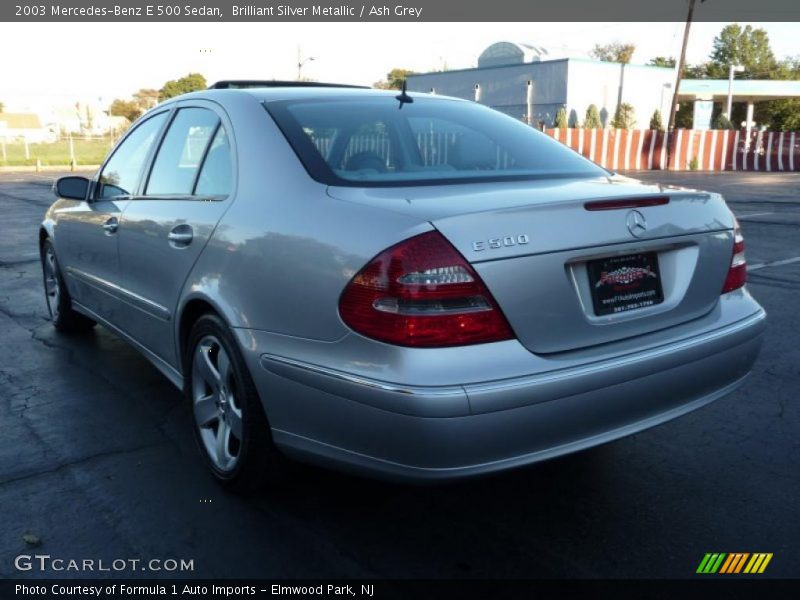 Brilliant Silver Metallic / Ash Grey 2003 Mercedes-Benz E 500 Sedan