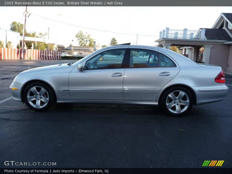 Brilliant Silver Metallic / Ash Grey 2003 Mercedes-Benz E 500 Sedan