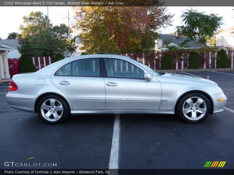 Brilliant Silver Metallic / Ash Grey 2003 Mercedes-Benz E 500 Sedan