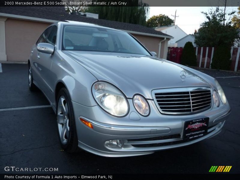 Brilliant Silver Metallic / Ash Grey 2003 Mercedes-Benz E 500 Sedan