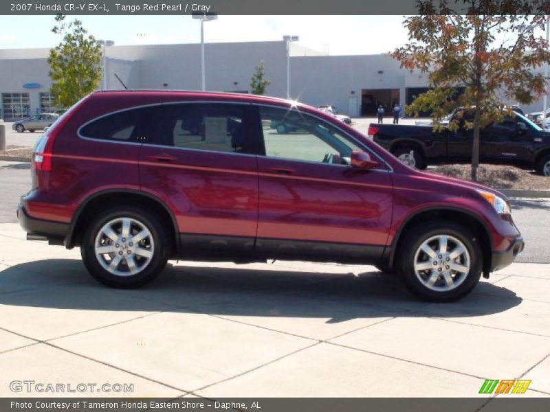 Tango Red Pearl / Gray 2007 Honda CR-V EX-L