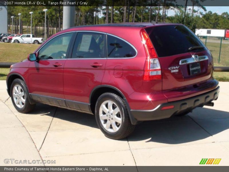 Tango Red Pearl / Gray 2007 Honda CR-V EX-L