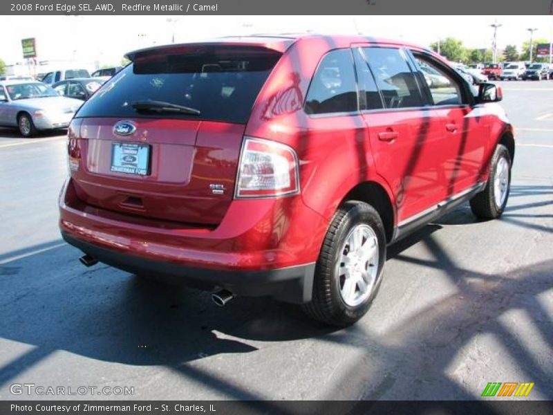 Redfire Metallic / Camel 2008 Ford Edge SEL AWD