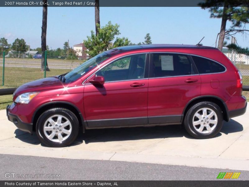 Tango Red Pearl / Gray 2007 Honda CR-V EX-L