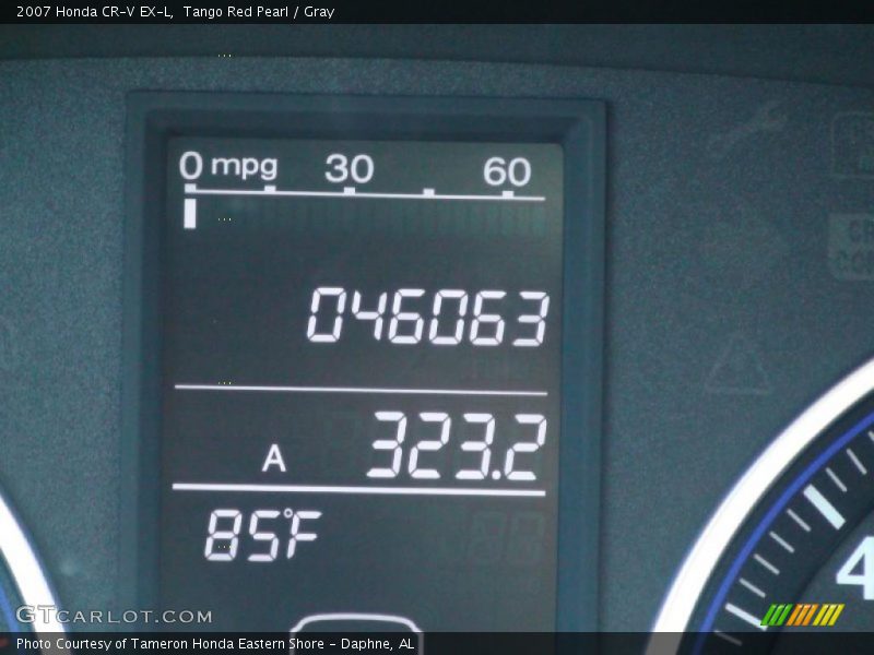 Tango Red Pearl / Gray 2007 Honda CR-V EX-L