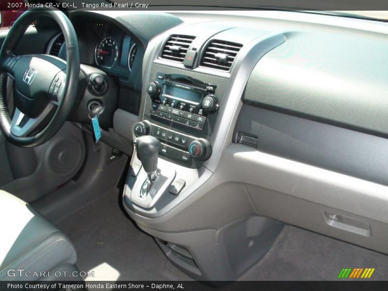 Tango Red Pearl / Gray 2007 Honda CR-V EX-L