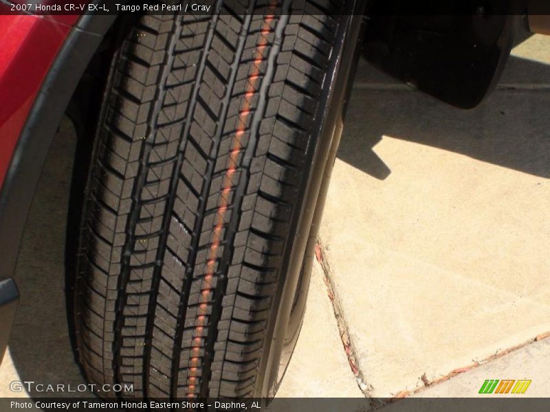 Tango Red Pearl / Gray 2007 Honda CR-V EX-L