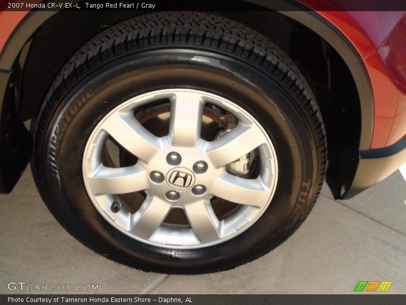 Tango Red Pearl / Gray 2007 Honda CR-V EX-L