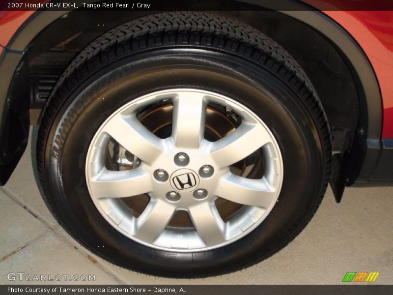 Tango Red Pearl / Gray 2007 Honda CR-V EX-L