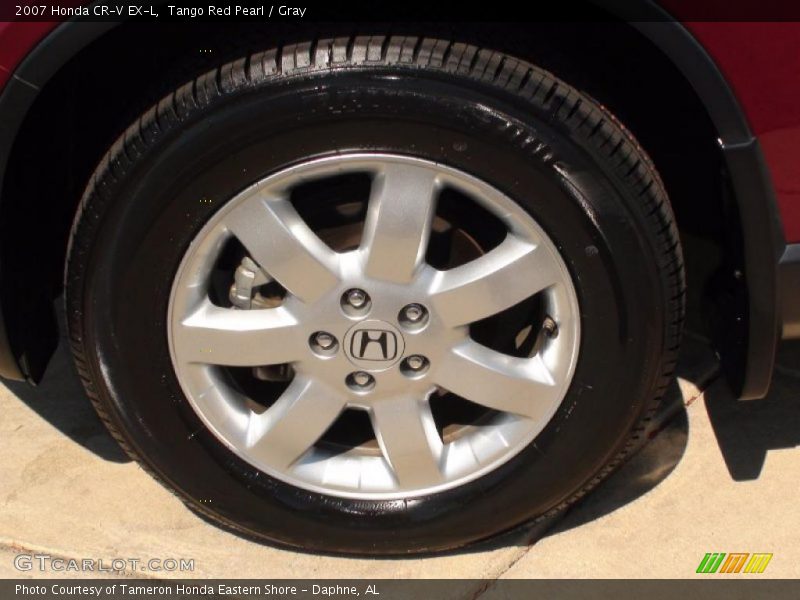 Tango Red Pearl / Gray 2007 Honda CR-V EX-L