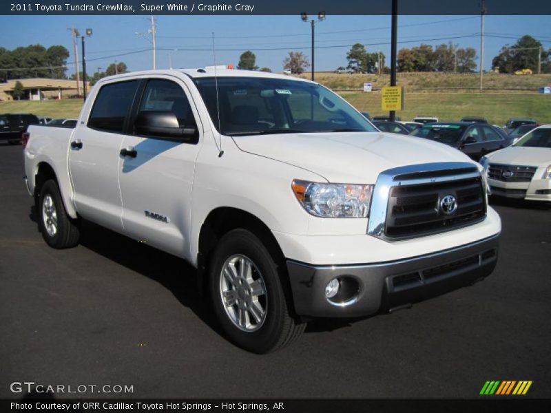 Super White / Graphite Gray 2011 Toyota Tundra CrewMax