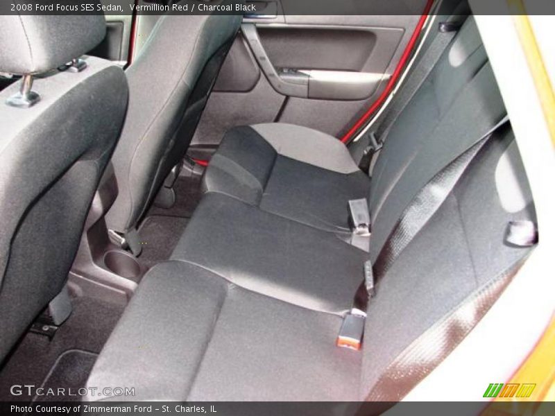 Vermillion Red / Charcoal Black 2008 Ford Focus SES Sedan