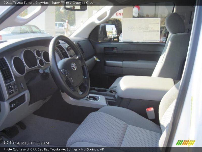 Super White / Graphite Gray 2011 Toyota Tundra CrewMax