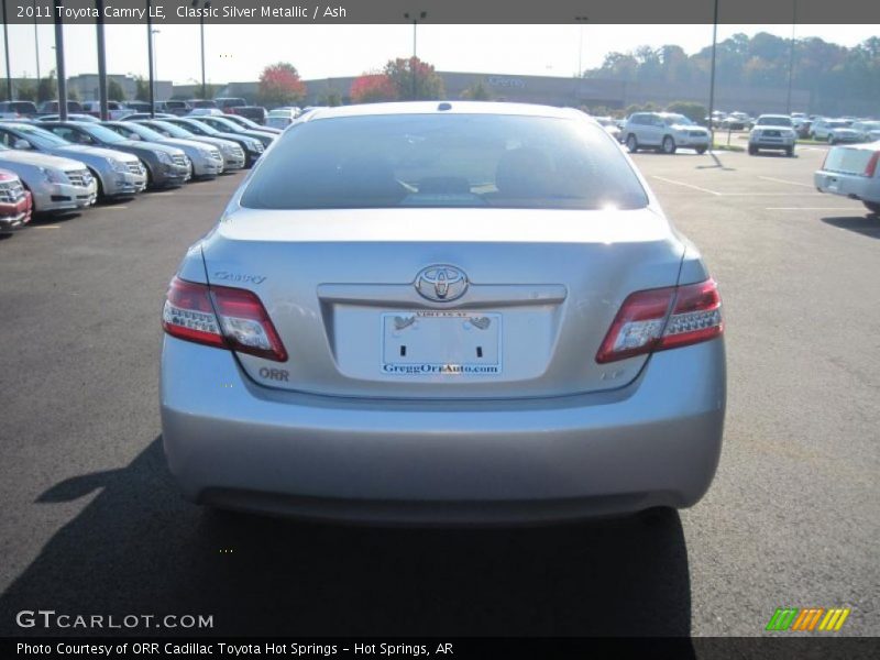 Classic Silver Metallic / Ash 2011 Toyota Camry LE