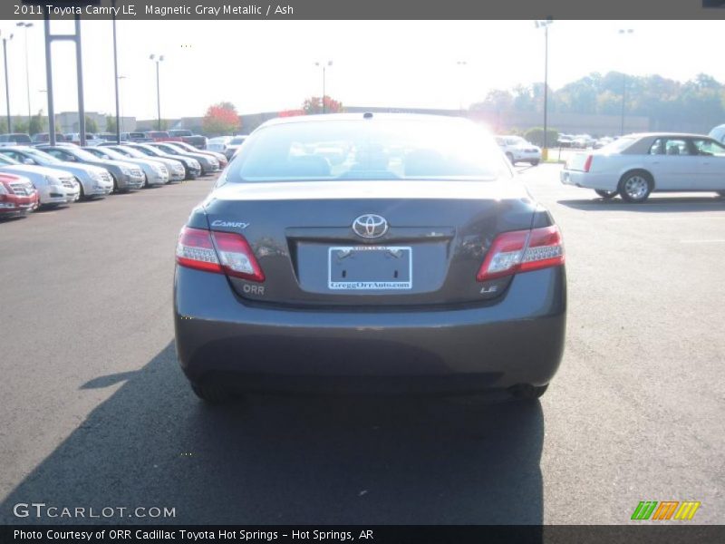 Magnetic Gray Metallic / Ash 2011 Toyota Camry LE